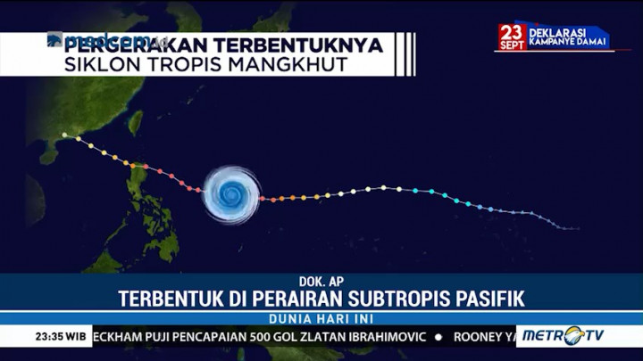 Mengenal Siklon Tropis Mangkhut, Badai Terkuat 2018