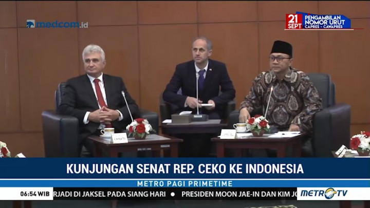 Ketua MPR Terima Kunjungan Senat Republik Ceko