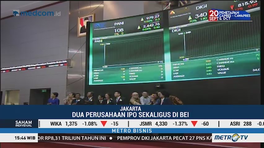 Dua Emiten Baru Melantai di BEI