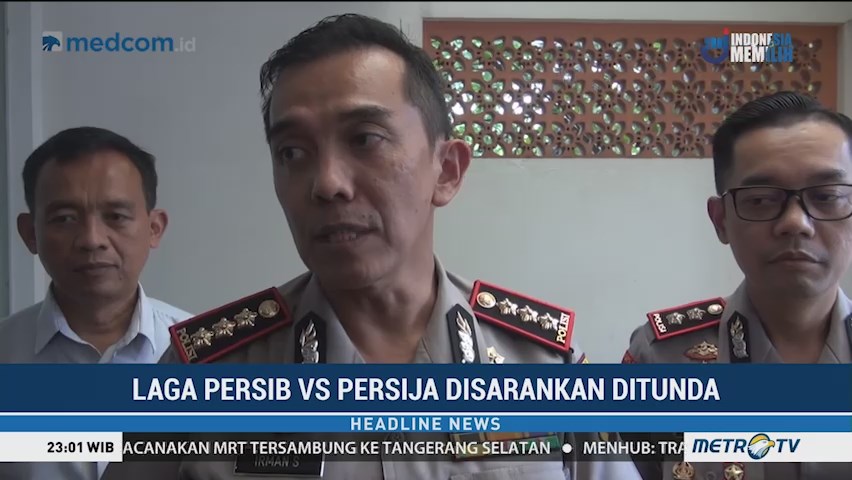 Polrestabes Bandung Ingin Laga Persib vs Persija Diundur