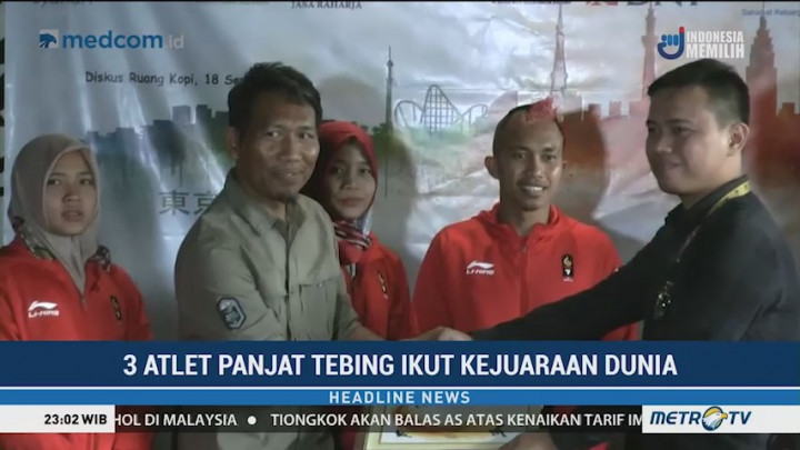 Tiga Atlet Panjat Tebing Ikut Kejuaraan Dunia