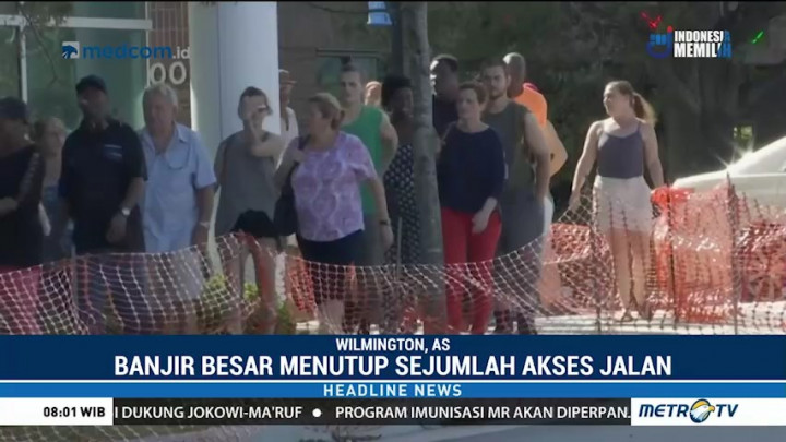 Pascabadai Florence, Sejumlah Jalan di Carolina Utara Ditutup