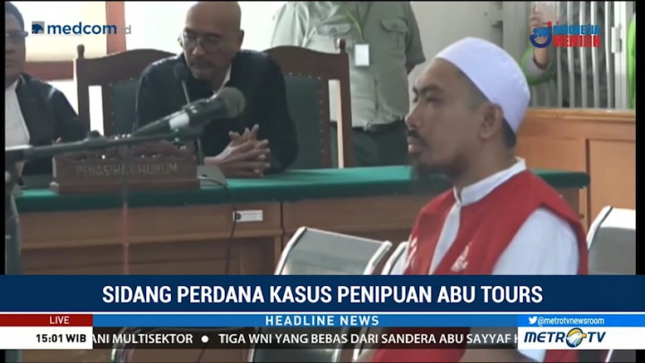 Sidang Perdana Abu Tours, Hamzah Mamba Didakwa Pasal Berlapis