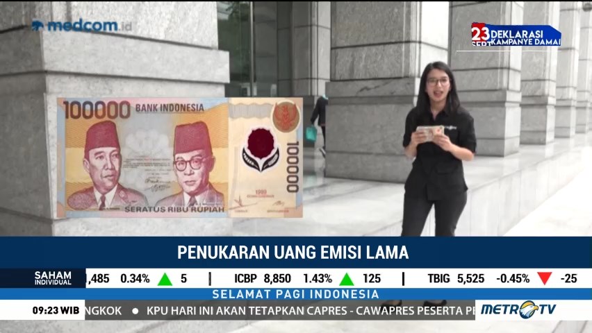 Bank Indonesia akan Tarik Peredaran Uang Emisi Lama