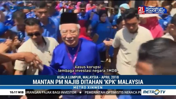 Mantan PM Najib Razak Ditahan KPK Malaysia