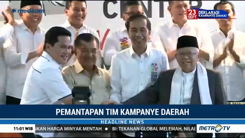 Pemantapan Tim Kampanye Jokowi-Ma'ruf di Daerah