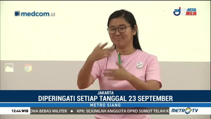 Berharap Bahasa Isyarat Lebih Diperhatikan