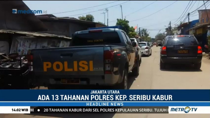 Belasan Tahanan Polres Kepulauan Seribu Melarikan Diri