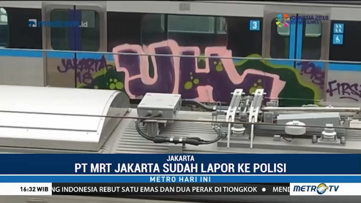 MRT Jakarta Laporkan Kasus Vandalisme ke Polisi