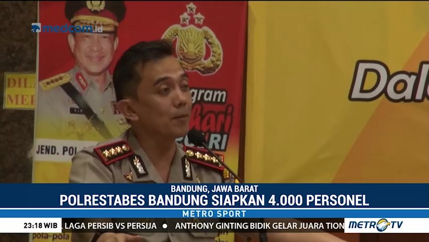 4 Ribu Personel Polisi Siap Kawal Laga Persib Vs Persija
