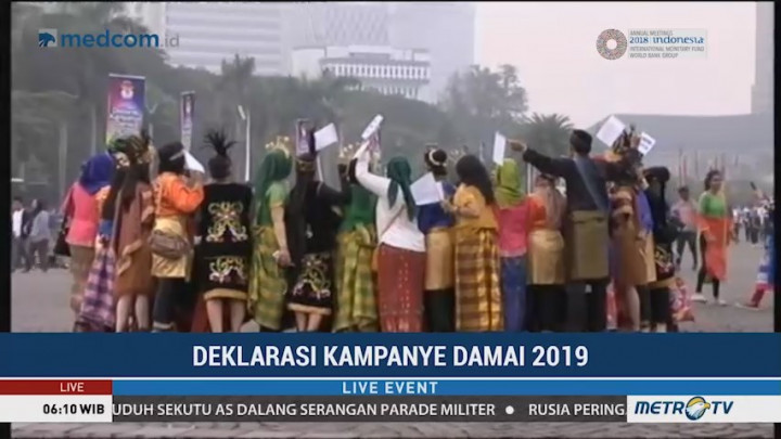 Persiapan Deklarasi Damai Pemilu 2019 di Tiga Daerah
