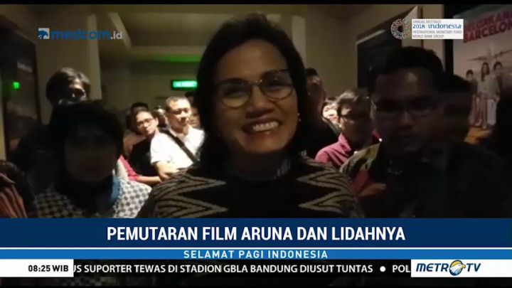 Nonton 'Aruna dan Lidahnya', Sri Mulyani Jadi Rindu Sop Buntut