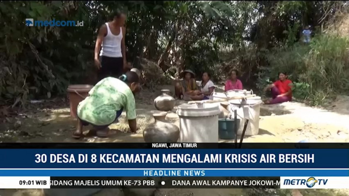 Delapan Kecamatan di Ngawi Kekeringan