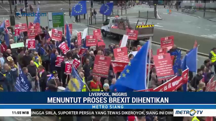 Ribuan Warga Inggris Tuntut Brexit Dihentikan