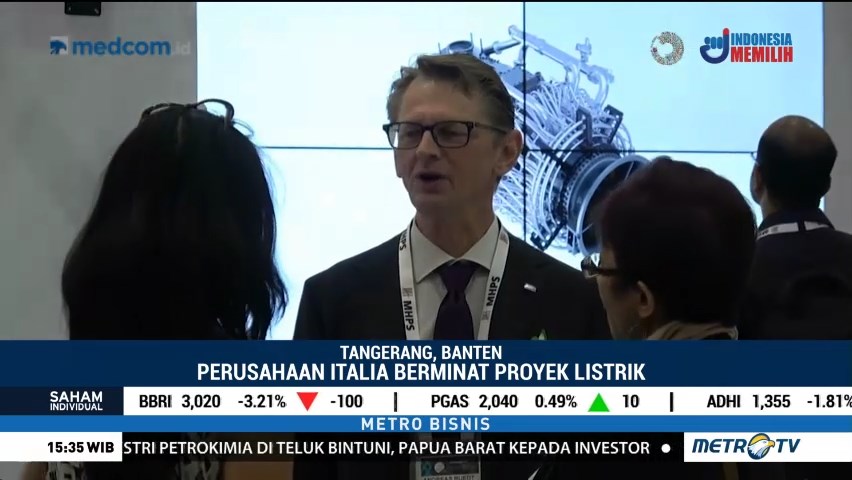 Perusahaan Italia Perluas Proyek Listrik di Indonesia