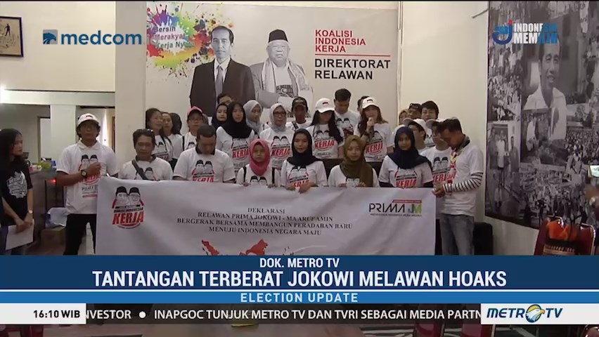 Relawan Arus Bawah Jokowi Siap Tangkal Hoaks