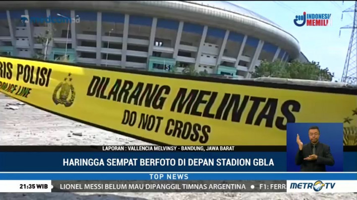 Haringga Sempat Berfoto di Depan Stadion Sebelum Dikeroyok