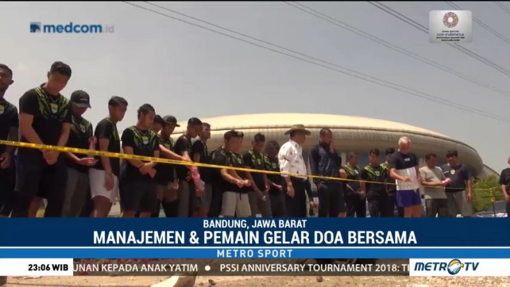 Pemain Persib Gelar Doa Bersama untuk Almarhum Haringga