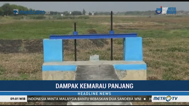 Sejumlah Waduk di Lamongan Mengering