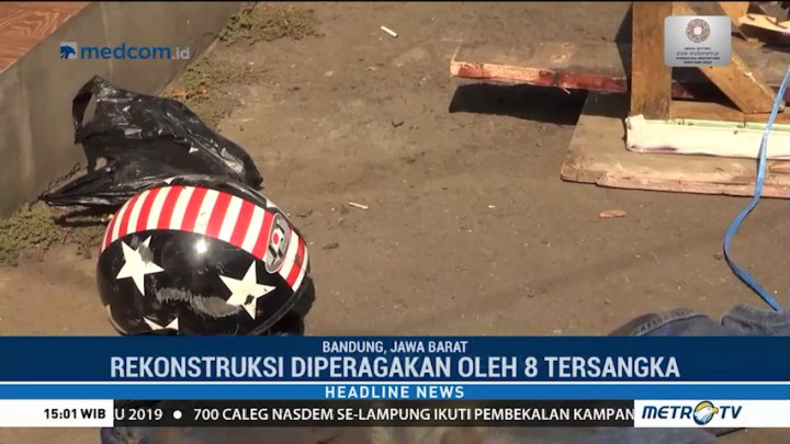 Polisi Gelar Rekonstruksi Pengeroyokan Haringga