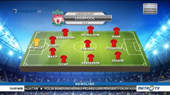 Perkiraan Formasi Liverpool vs Chelsea