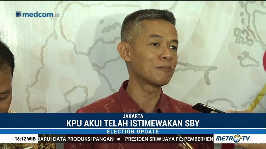 KPU Heran SBY <i>Walk Out</i> saat Deklarasi Kampanye Damai