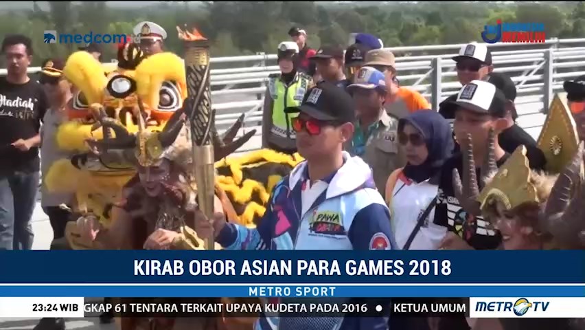 Obor Asian Para Games Tiba di Pangkalpinang