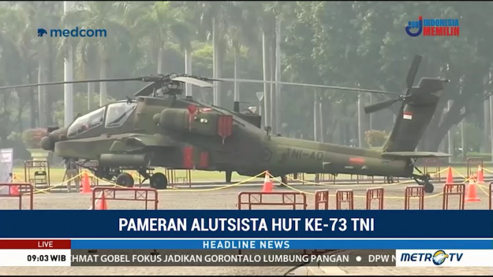 Pameran Alutsista HUT ke-73 TNI Dimulai Hari ini