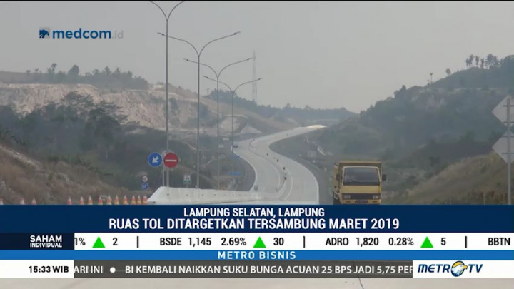 Proyek Tol Trans Sumatera Ditargetkan Rampung Maret 2019