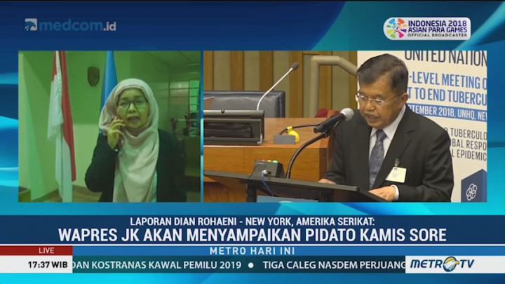 JK Sampaikan Tiga Strategi Atasi TBC di Sidang Umum PBB