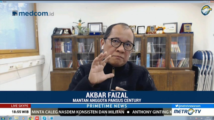 Akbar Faisal Sebut Ada yang Ketakutan dengan Kasus Century