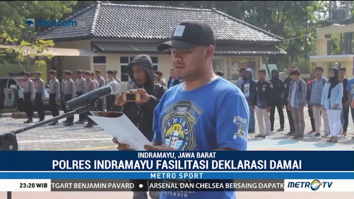 Suporter Bola di Indramayu Gelar Deklarasi Damai