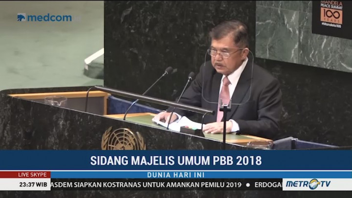 JK akan Angkat Isu Palestina di Sidang Umum PBB
