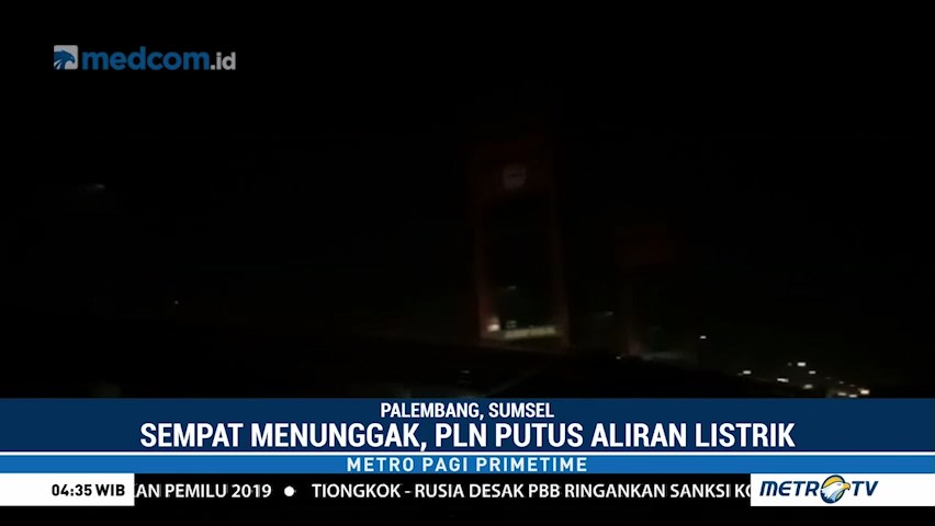 PLN Putus Aliran Listrik Jembatan Ampera Karena Tunggakan