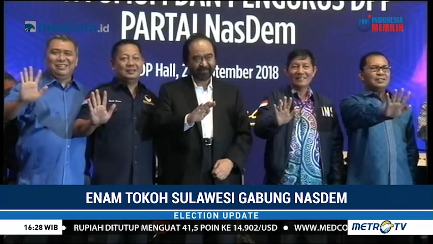 Enam Tokoh Asal Sulawesi Gabung NasDem
