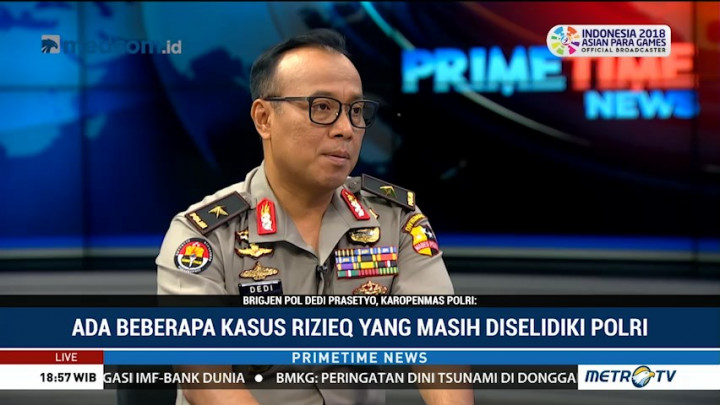 Polri Sebut Ada Beberapa Kasus Rizieq yang Masih Diselidiki