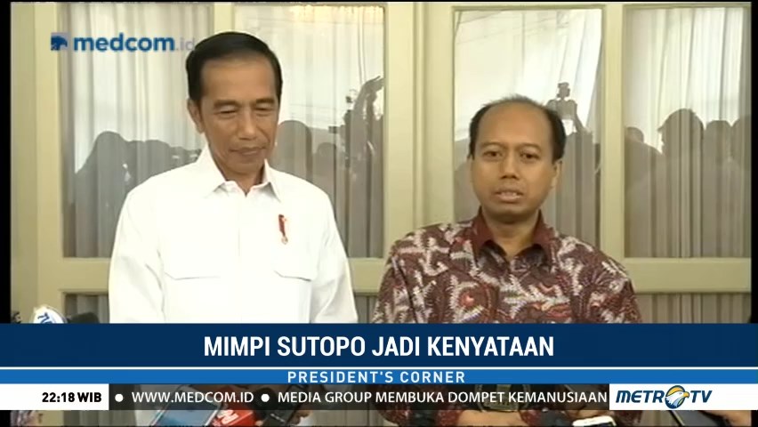 Presiden Jokowi Apresiasi Kinerja Sutopo di BNPB