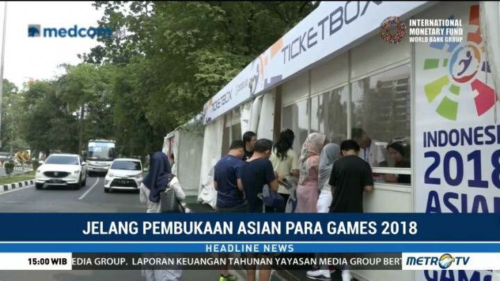 Loket Penukaran Tiket OC Asian Para Games Ramai Didatangi Warga