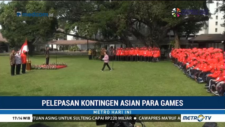 Jokowi Lepas Kontingen Asian Para Games 2018