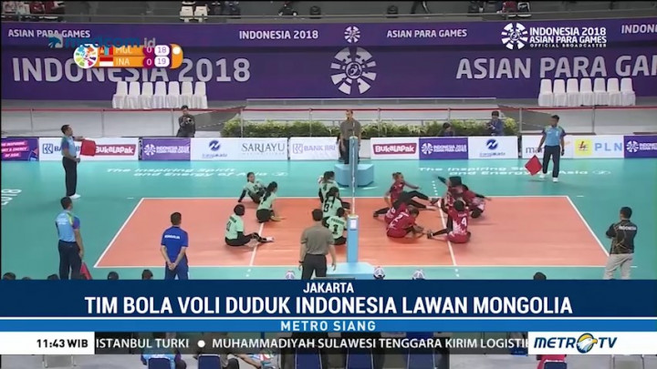Tim Bola Voli Duduk Putri Indonesia Kalahkan Mongolia