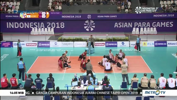 Tim Voli Duduk Putra Iran Menang atas Korea