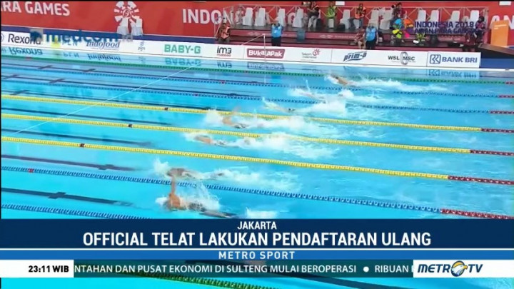 Tim Para Renang Estafet Putra Gagal Tanding