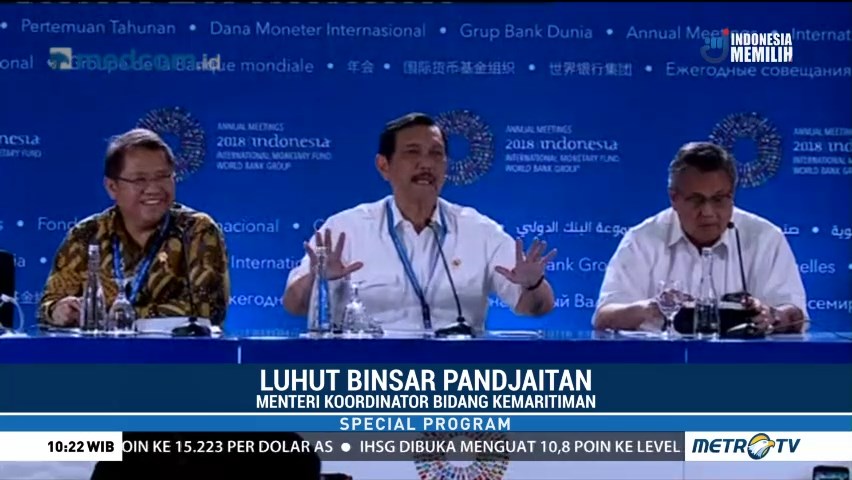 Luhut: Pertemuan IMF-WB Enggak Mewah