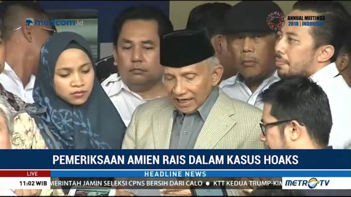 Amien Rais Penuhi Panggilan Polisi