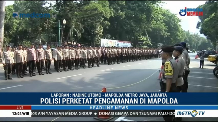 Polisi Perketat Pengamanan di Mapolda Terkait Pemeriksaan Amien Rais