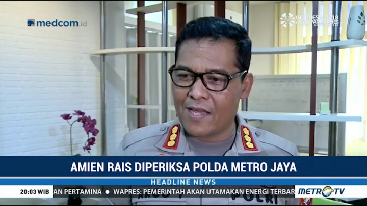 Polda Metro Klarifikasi Tudingan Amien Rais