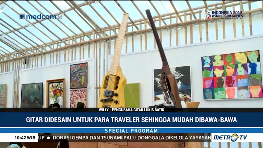 Keunikan Gitar Batik khas Nusantara