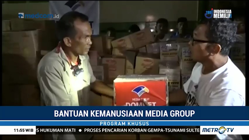 Media Group Salurkan Bantuan Korban Gempa ke Daerah Sulit Dijangkau