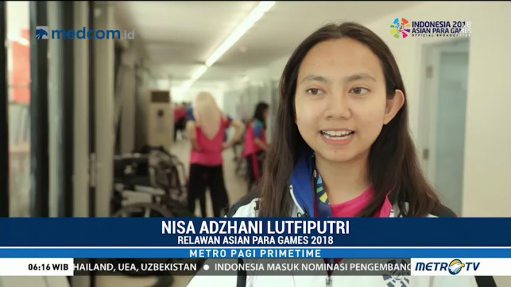 Peran Relawan di Asian Para Games 2018