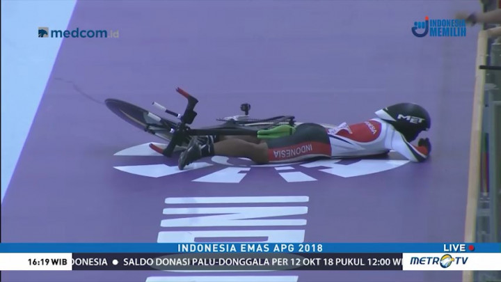 Detik-Detik Pembalap Saori Sufyan Jatuh